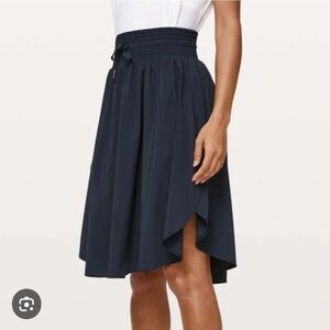Lululemon Athletica Deep Blue Midi Skirt
